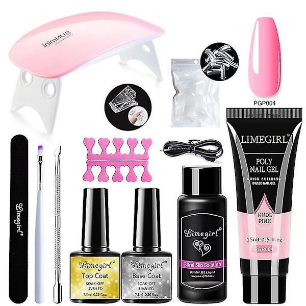 Manikyrset: Nagellamp, nagelborr, polygelkit, poleringsset USA ZH161-4