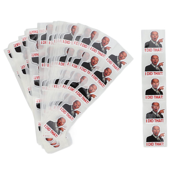 100 st American President Stickers I Did That Stickers för bil, bärbar dator, vägg, fönster, bensinpumpar