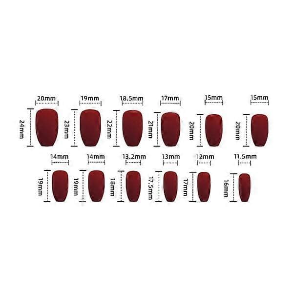 Coffin Shaped False Nails Ballerina Fake Nails Press-on Nails