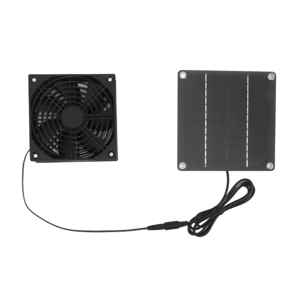 Solcellepanel-ventilatorsæt Monokrystallinsk silicium 2200RPM Soludblæsningsventilator med beskyttelsesdæksel til drivhus