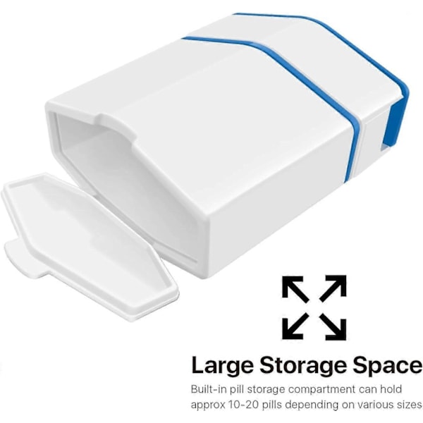 Pilleknuser & -deler, 3-i-1 Medicin Tabletknuser Splitter Organizer Mini Pillehakker