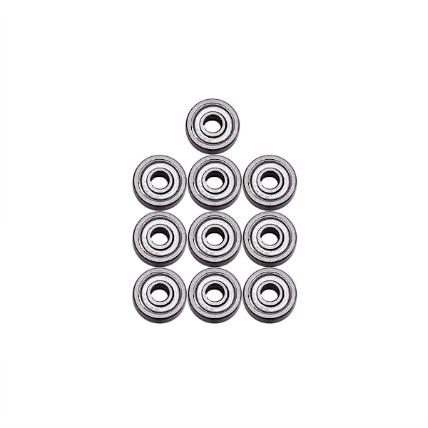 10 stk./parti 624ZZ dybe rille kuglelejer miniature gummi forseglet metal