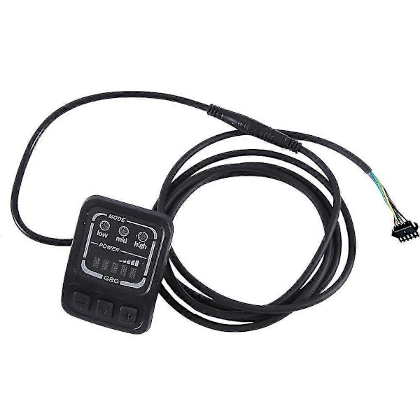 Elektrisk Cykel Display G20 LCD Display Kontrol 24V 36V 48V Hastighedsmåler Speedometer Ledningsført SM Stik