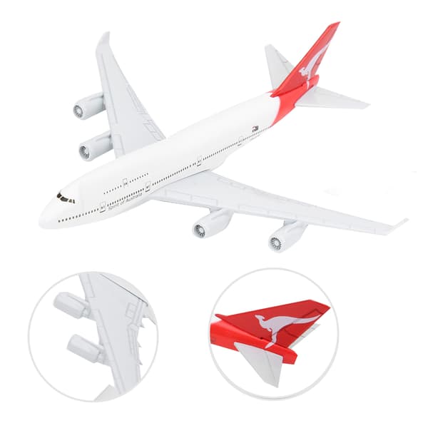 16CM Flymodel Høj Simulation Legering Flymodel Gavelegetøj til Samling AU 747