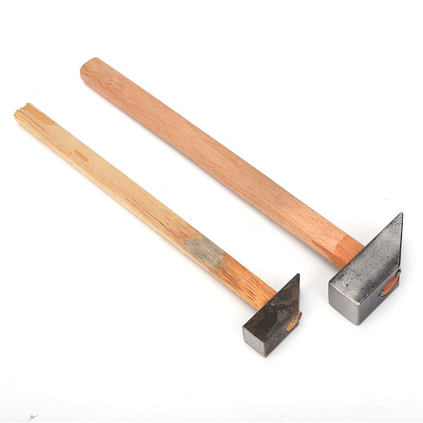 2st Trähandtag Järnhammare Smyckenstillverkning Reparera Processing Hammer