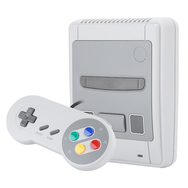 Vintage Spilkonsolboks med kablet gamepad unikt designet til Raspberry Pi 3B+/3B/2B/B+