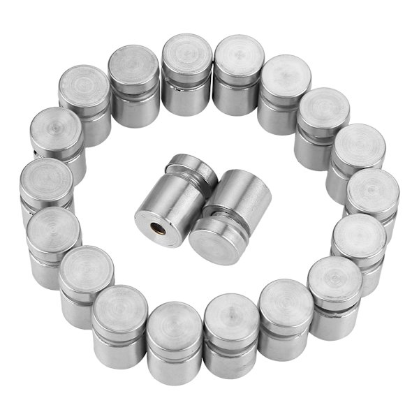 20st M16*20mm Rostfritt stål SS304 Glas Standoff Annonsera Fäststift Skylt Monteringshårdvara