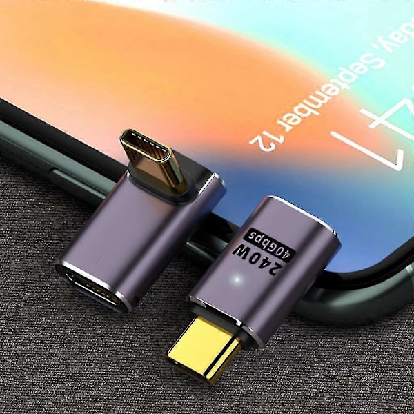 Oplader Konnektor Høj Hastighed Usb C Otg U-formet Lige Vinkel Han Til Hun Side Albue