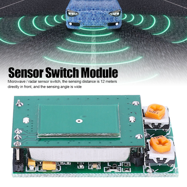 Mikrobølge Radar Sensor Switch Modul Stærk Anti-interferens 5.8GHz DC5V HFS DC06