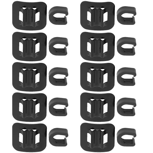 10Set Cykelkabel Bas Guide Cykel Bromskabel Linje Fast Bas med CClips Spänne