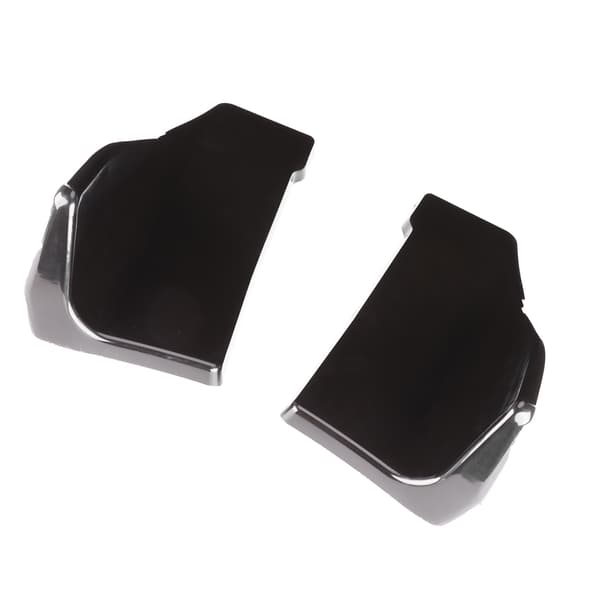 2 stk. Universal Bagkofanger Diffuser Læbe Sideskørter Blank Sort med Monteringsskruer