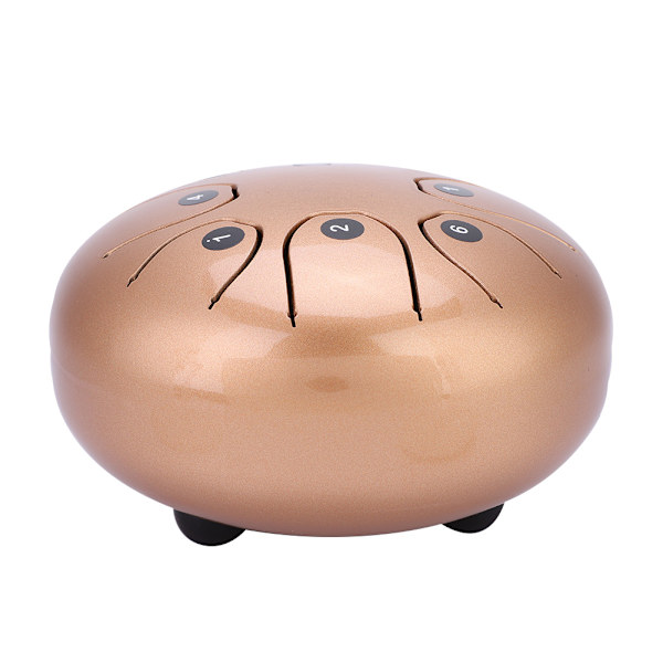 Perfekt kvalitet Hand Pan Handpan Tongue Tank Drum 5,5 tommer perkusjon (gull)