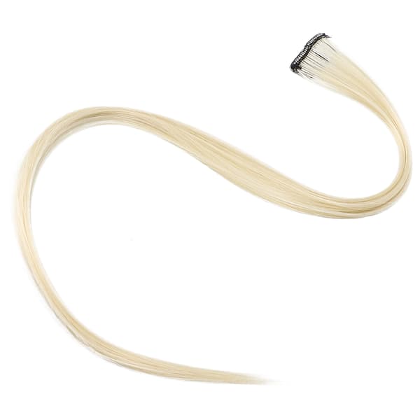 Farvede Clipin Hår Extensions Highlight Syntetisk Party Hår Extensions i Én Del (Beige)