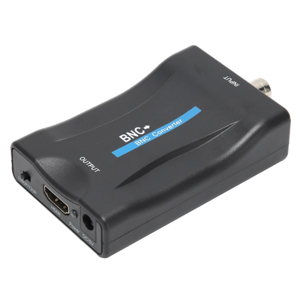 BNC til High Definition Multimedia Interface Converter 1080P/720P Videokonverteringsskærm Sort