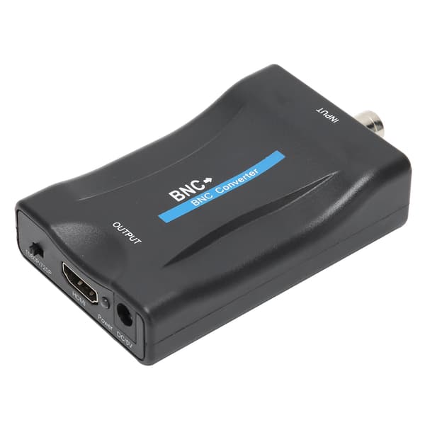 BNC til High Definition Multimedia Interface Konverter 1080P/720P Video Konvertering Skærm Sort