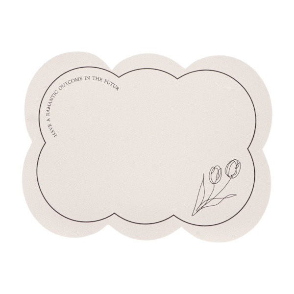 Kaffeunderlag Absorberende Hurtigtørrende Varmebestandig Tulipanmønster Kaffemaskine Puder Bordplade Beskyttelsesmåtte Bordmåtte 30x40cm/11.8x15.7in