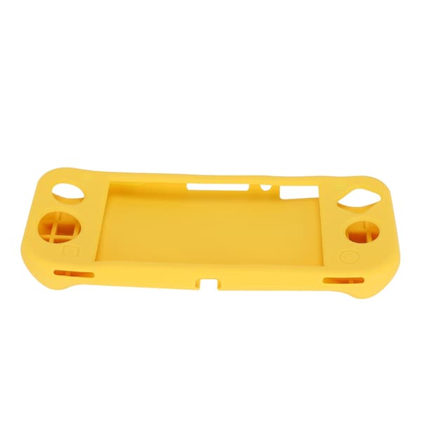 Silikonskyddsfodral för spelkonsol med grepp, halkfria tillbehör för Switch Lite (gul)