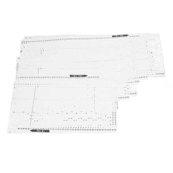 15 stansade kort för stickmaskin, rika stilar, mjuk och hållbar plast, stickningsblomkort för KH868 KH860 KH881 KH891 KH892