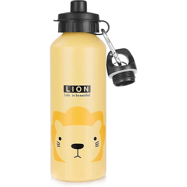 Lasten juomapullo 500ml, urheilujuomapullo lapsille tiiviillä kannella, kevyt juomapullo lapsille, kouluun ja kotiin