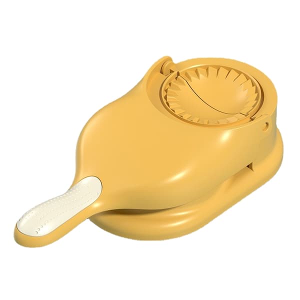 Dumpling Maker PP Manuell Dumpling Skin Maker Formpressmaskin DIY-verktyg för hemköket Gul
