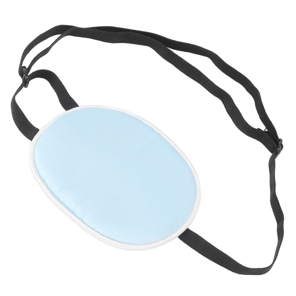 Amblyopia øyelapp Silkebomull Elastisk stropp Helt dekke Lysblokkerende Strabismus øyepute for voksne Blå
