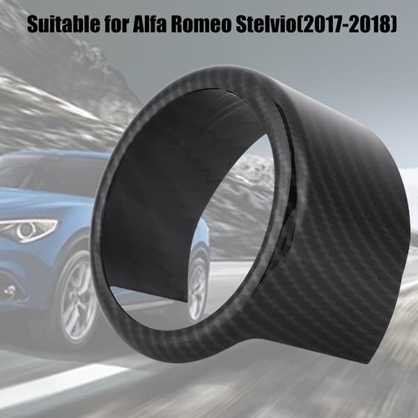 Bildekorativ frontgrill logotypring trimramskydd för Alfa Romeo Stelvio 2017-2018