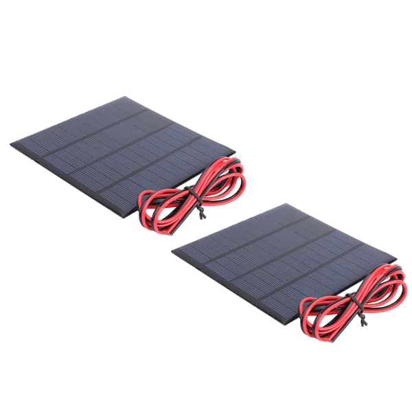 2 st Mini Solbatterimodul med 1 meter kabel Handdriven försörjning DC 12V 150mA