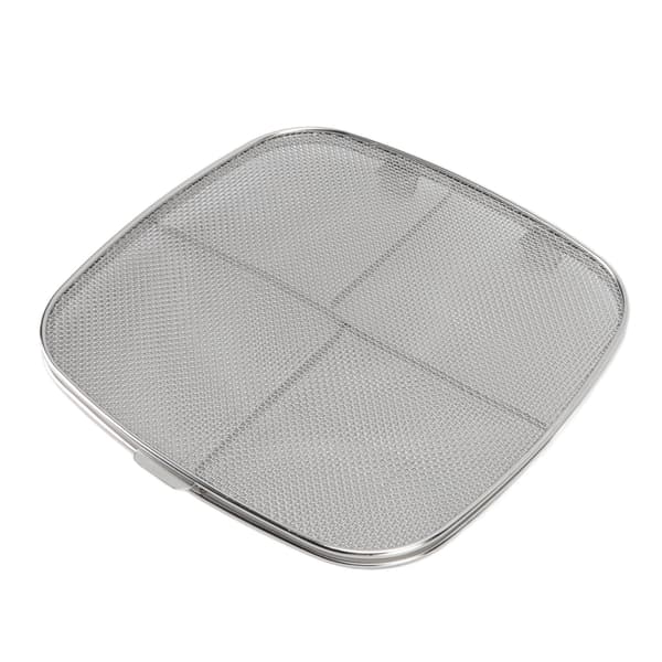 Friteuse Sprutskjerm 304 Rustfritt Stål Dobbeltdekker Frityr Sprutskjold for Oval Grillmaskin Hjemme