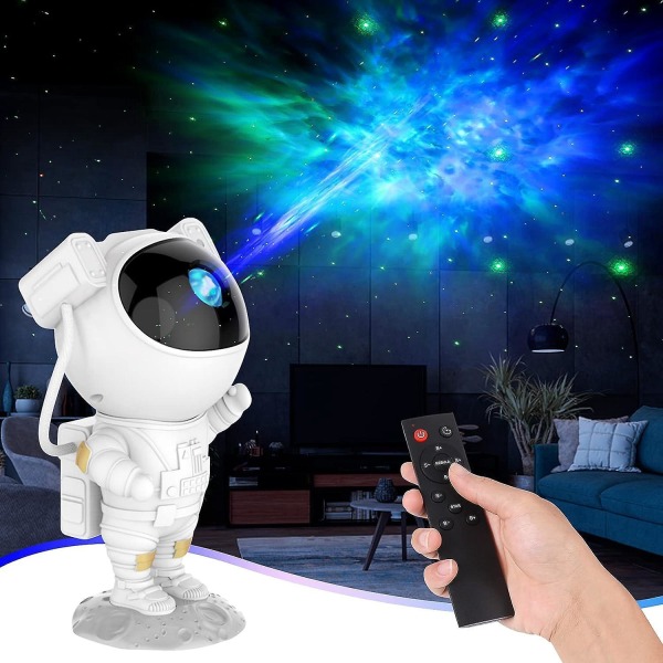 Galaxy Astronaut Star-projektor med nebulosa, timer och fjärrkontroll - Night Sky Lamp för sovrums- och takprojektion