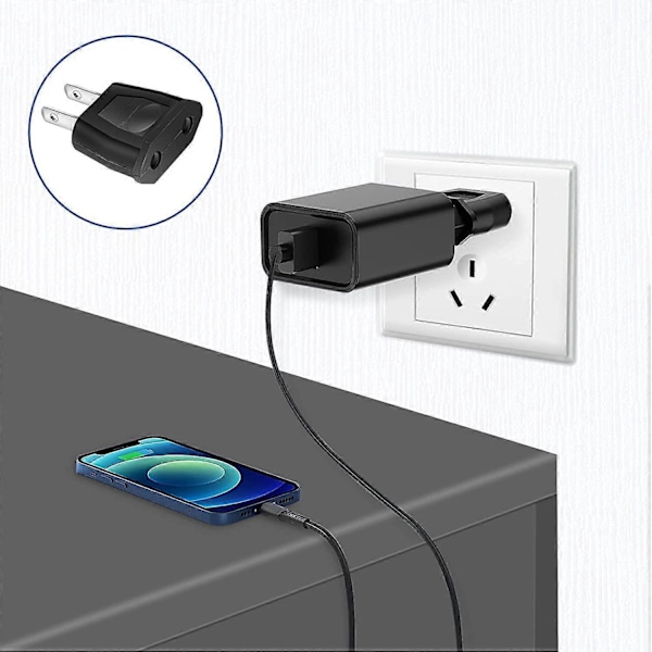 Sett med 4 Europeiske Amerikanske Reiseadaptere, Europeisk Pluggadapter til USA, Europeisk Reisepluggadapter, Europeisk Reiseadapter til Amerika, Canada, Mex