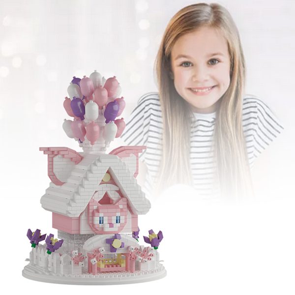 Mikobyggset 3D Miniblock Ballong hus Monteringsspel DIY Pusselblockset för barn 3999 delar Typ 3