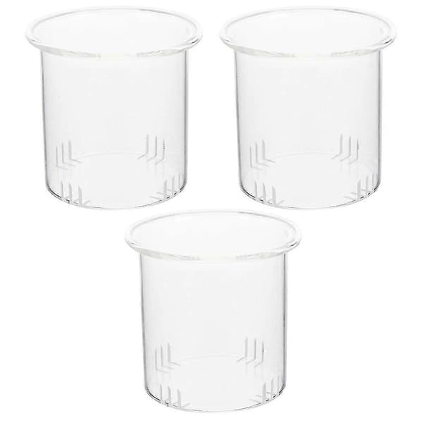 3 stk. tekanner i glass, utskiftbare tesiler, tefiltreringskopper, tekanneinfuser
