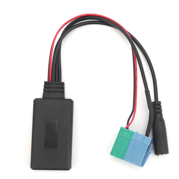 59,1 tommer Bluetooth 5.0 AUX-kabel lydadapter med mikrofon passer til stereo 8-bens & 6-bens port