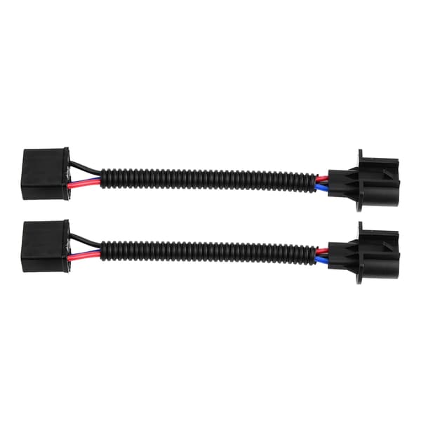 2 stk H4 hunn til H13 hann adapter frontlys konverteringskabelsett