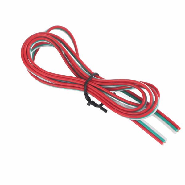 22 Gauge 24AWG forlengelseskabel kuttebar 0,3 mm² 3-pins ren kobbertråd rød og grønn