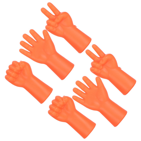 6 stk. nålebeskyttelse skridsikker sweaterpind beskytter strikning forhindrer tab af nåle tilbehør (orange)