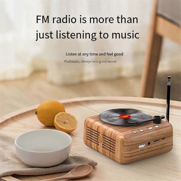 Manovo Bærbar Bluetooth Højttaler Mini Musik Bas Højttaler Sort