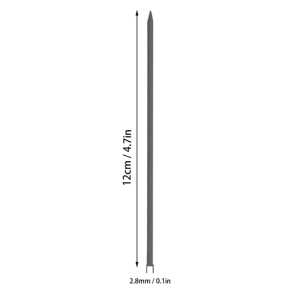 Tømrerblyant Refill 2,8 mm HB Markeringsværktøj Sæt Kit til Træbearbejdning Sort Grafit 6 stk. 6 stk.