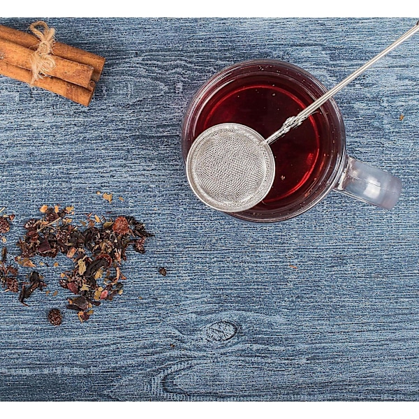 Rustfrit Stål Løsblad Te-Infuser, Fint Net, Metal