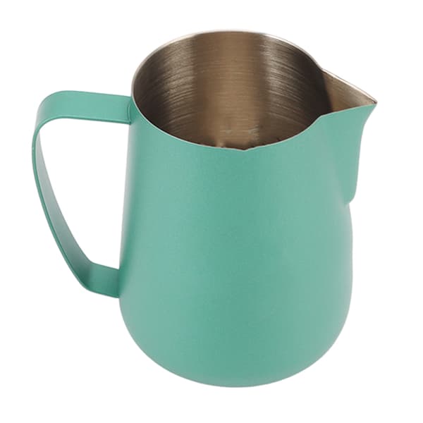 420 ml/14 oz kaffeskummerkop i rustfrit stål, multifunktionel kaffemælkeskummerkande, grøn