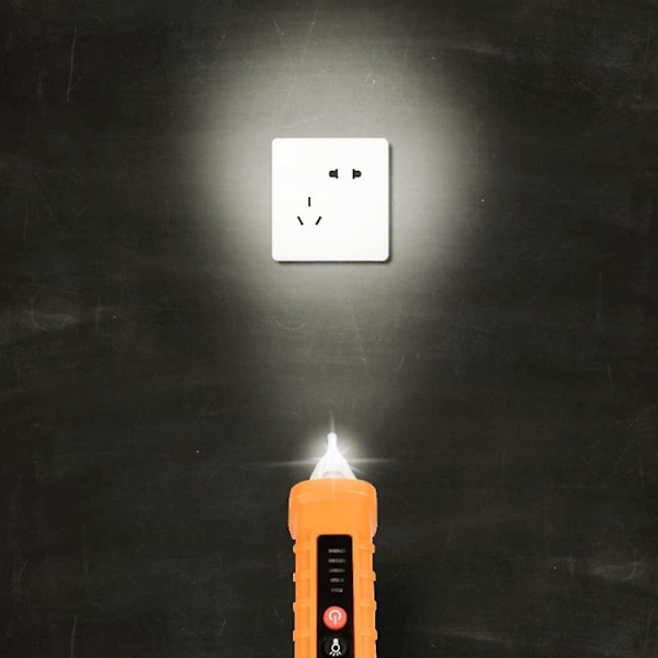 Elektrisk Testare Beröringsfri Testare AC 12-1000V Spänningsdetektor Alarm med 3st LED-ljus (Inget Batteri)