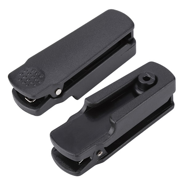 10 st vattentäta svarta walkie-talkie bältesklämmor för BAOFENG UV-9R Plus