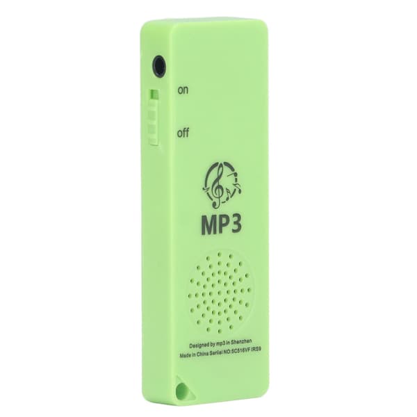MP3-spelare förlustfri ljudkvalitet multifunktionell bärbar stöder 64 GB minneskort Mini MP3 för studenter grön
