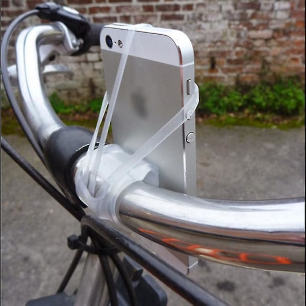 Kiinnitä älypuhelin turvallisesti pyörän ohjaustankoon universal silikonihihnakiinnikkeellä