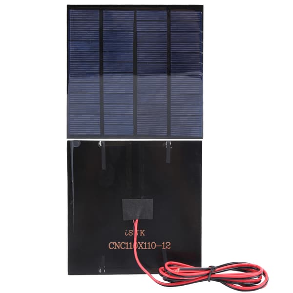 2 st Mini Solbatterimodul med 1 meter kabel Handdriven försörjning DC 12V 150mA