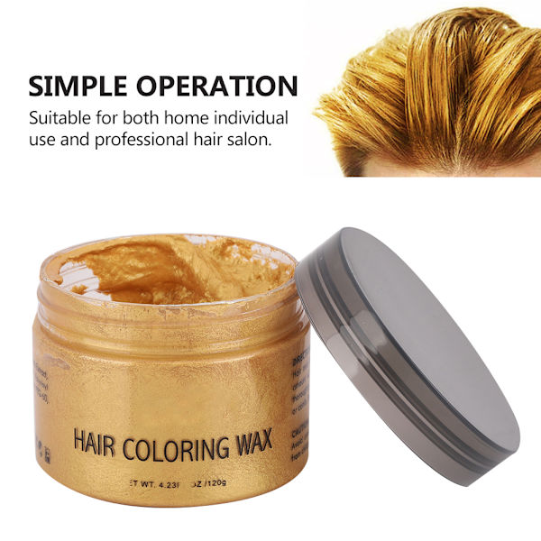 Professionell Barber Shop Hårfärgning Lera Hårfärgning Modellering Styling Vax 120g#1