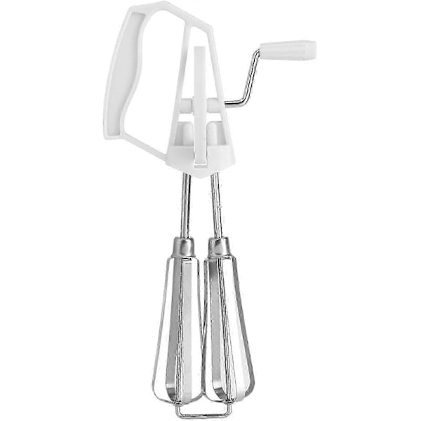 Husholdnings 10 tommer rustfrit stål håndmixer (hvid) 1 stk