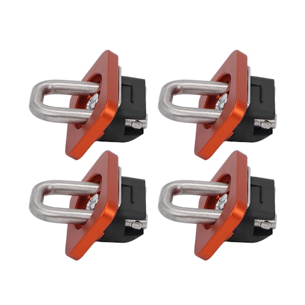 4 stk. ladbindeankre 1000 LBS bærende rustfrit stål erstatning for Chevy Silverado 2007-2021 Orange