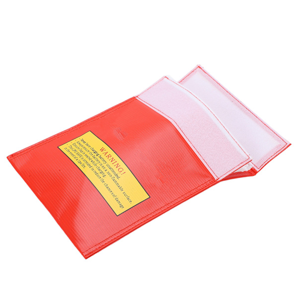 18x23cm RC Lipo Batteripose eksplosjonssikker Liposekk for lading og oppbevaringRød