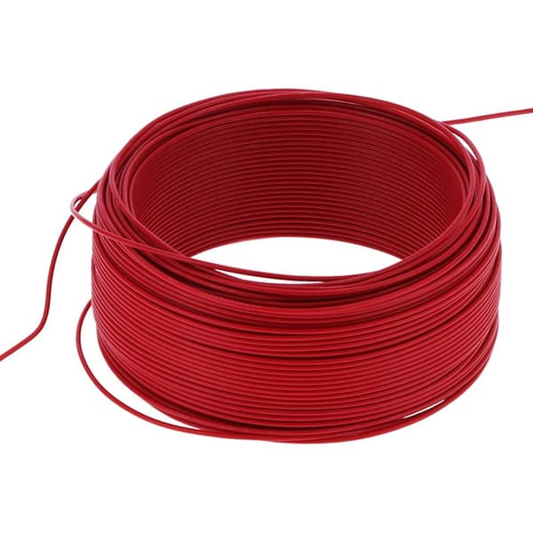 100m 7-leder isoleret rød kobber fleksibelt elektrisk kabel AC300V til installationer